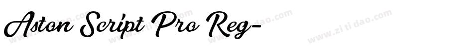 Aston Script Pro Reg字体转换